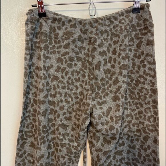 NEW SUNDRY ANTHROPOLOGIE Leopard Print Drawstring Gray Joggers.Size 2= M - Picture 6 of 11